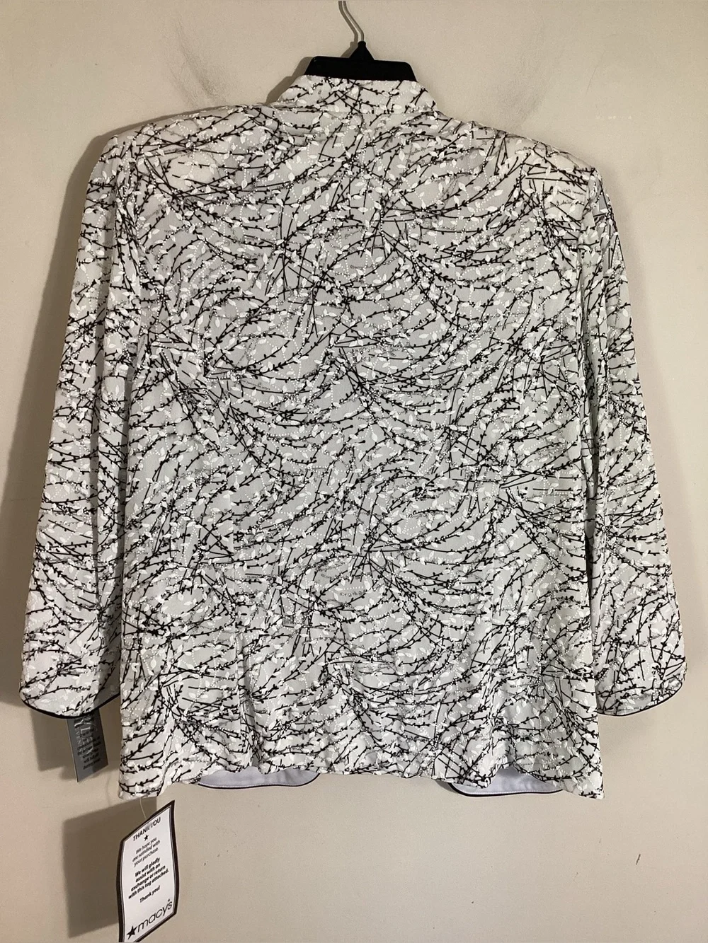 Alex Evenings Plus Mandarin Neck Glitter Twin Set 1X